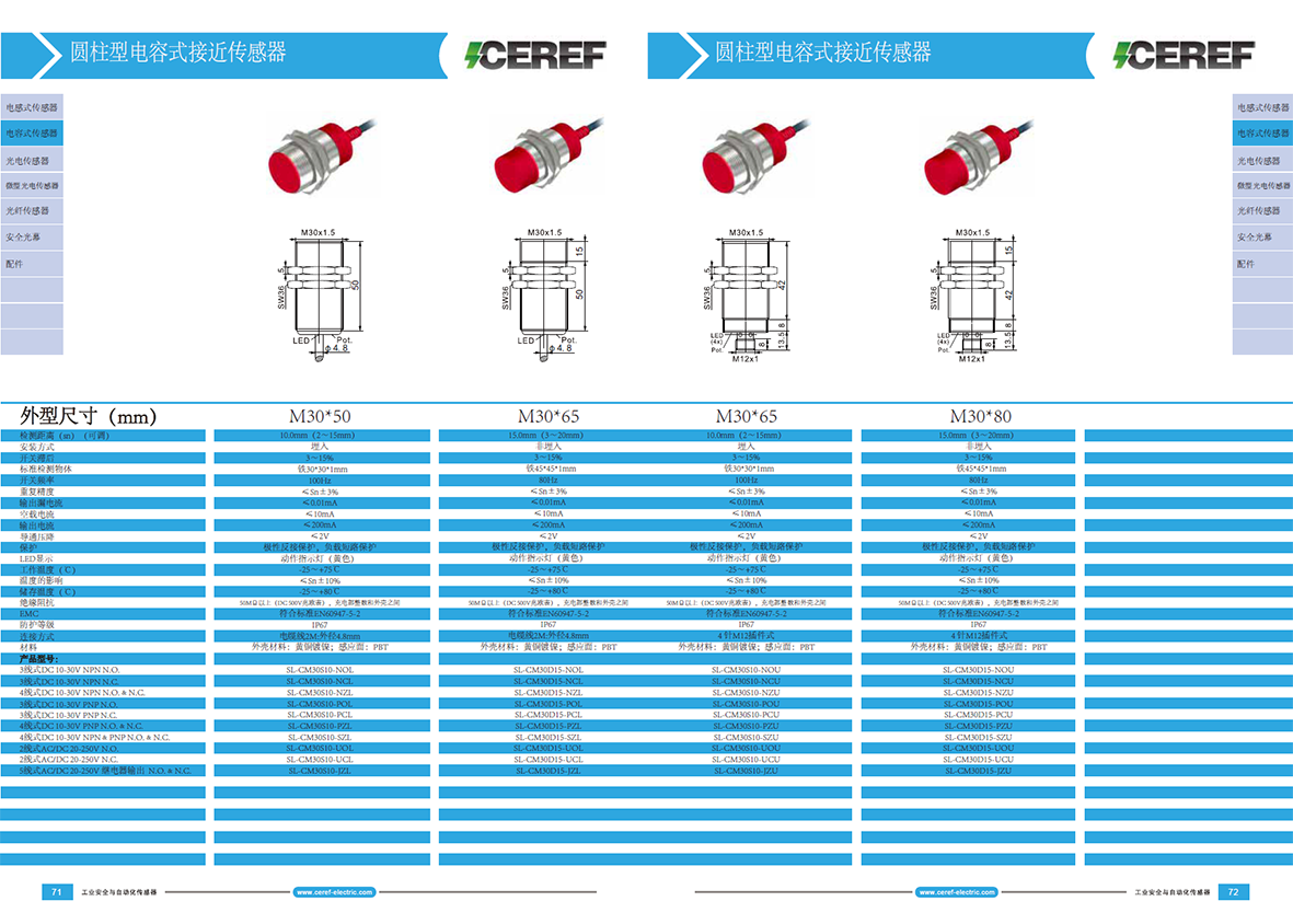 電容式銅鍍鎳接近傳感器-5