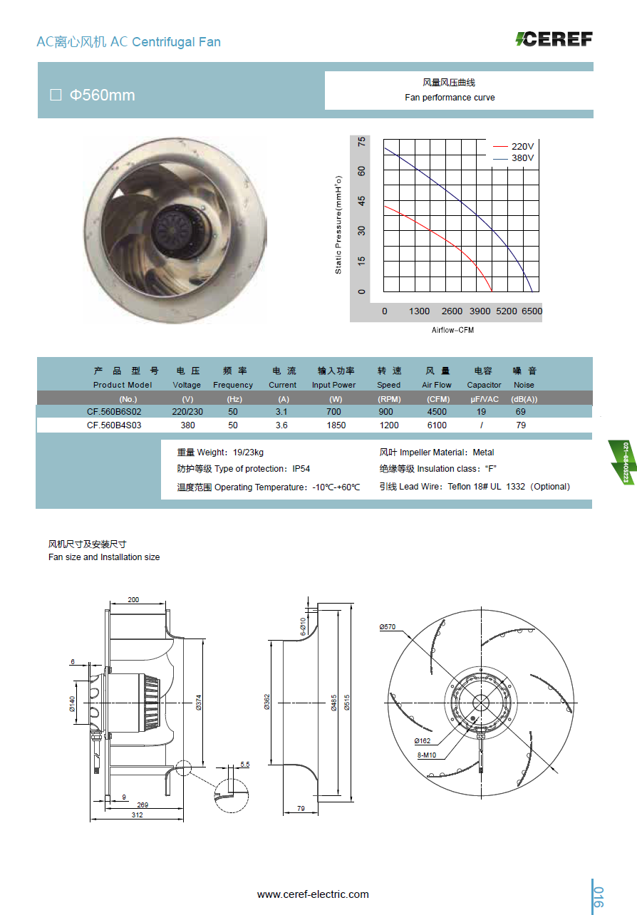 AC560離心風(fēng)機